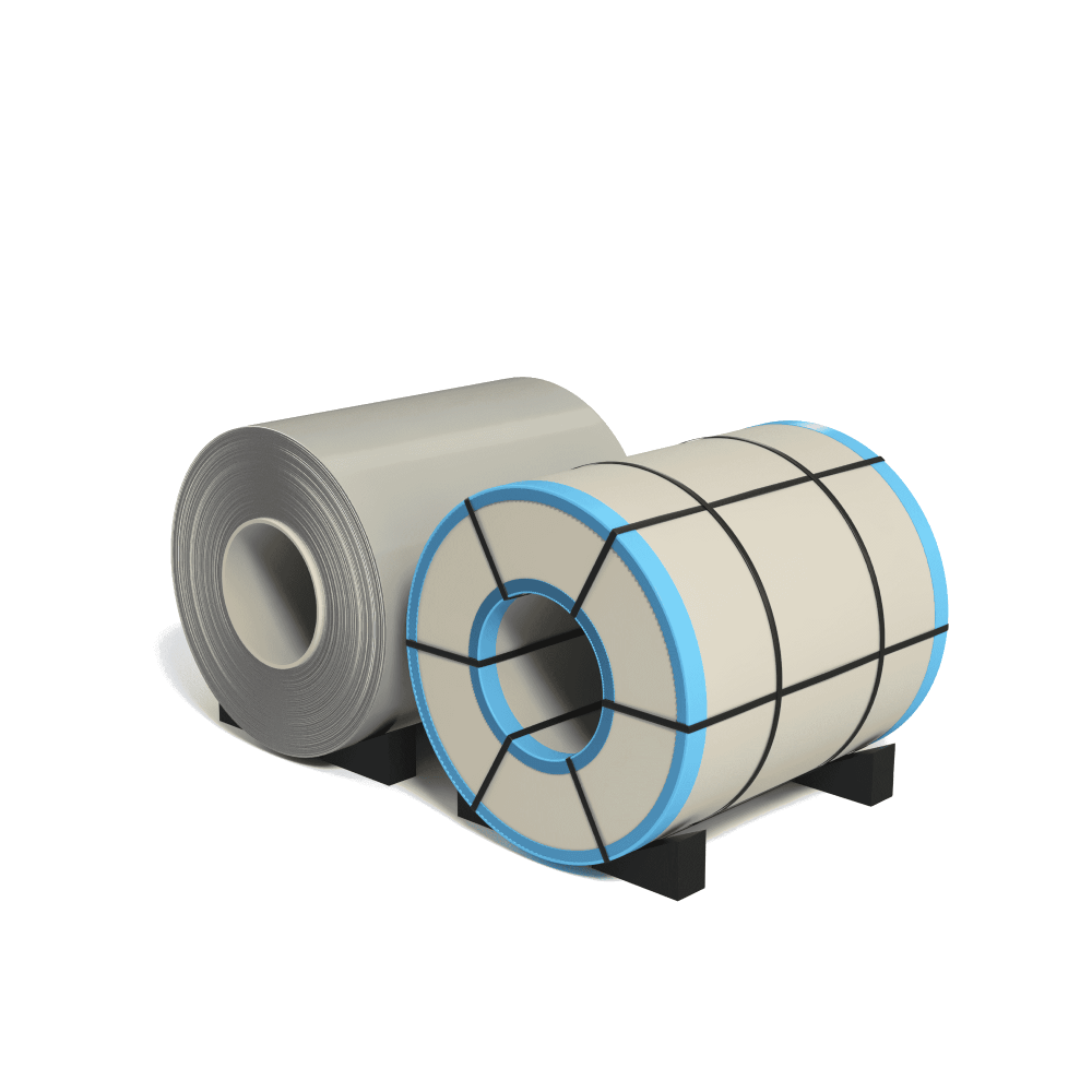 Рулон ГЦ полимер 0.4x1250 Zn60 RAL 9003 РТМ